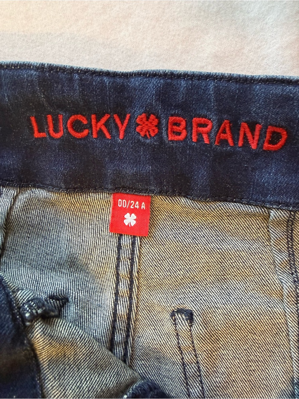 Lucky Brand Dark Blue Flare Jeans - High Rise Wide Leg - Picture 4 of 4
